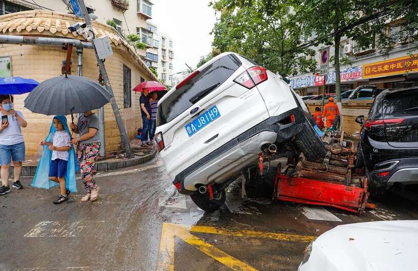 خسارات توفان چین