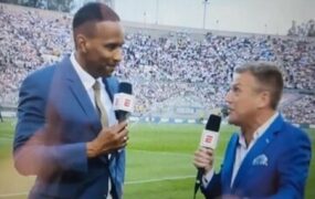خبرنگار شبکه ESPN بازی رئال مادرید و میلان بیهوش