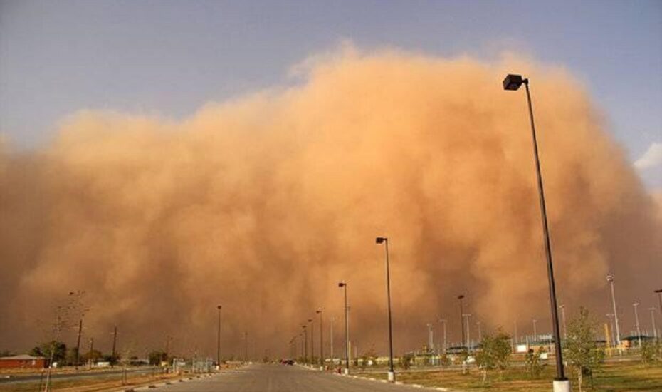 طوفان شن بارندگی