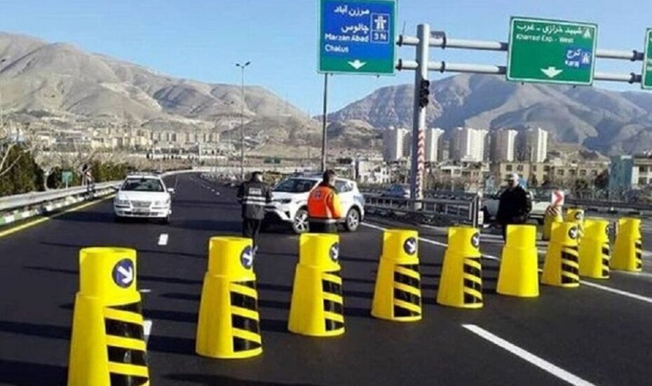 مسدودیت جاده چالوس و آزادراه تهران-شمال