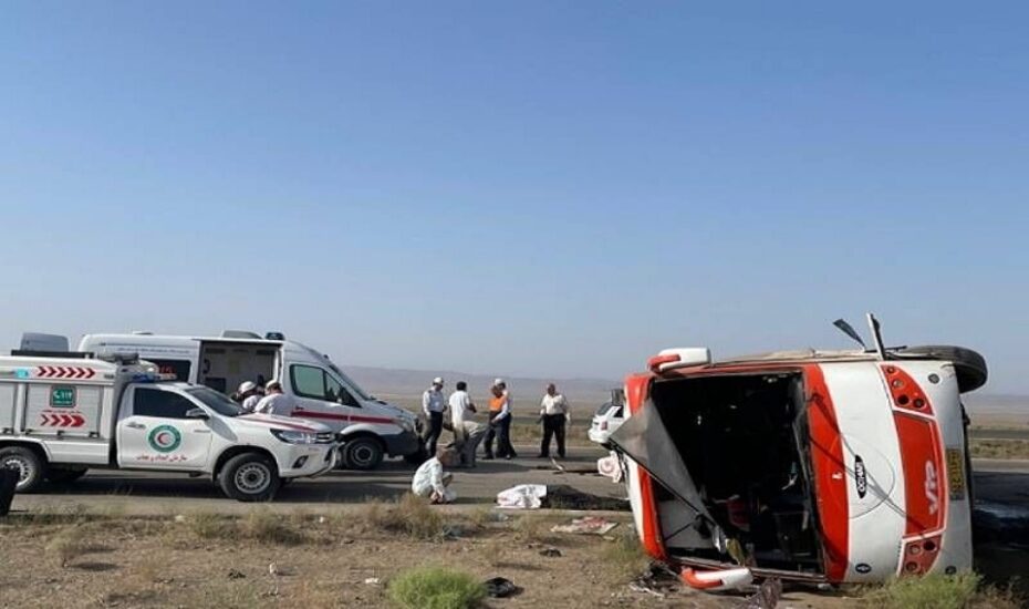 واژگونی اتوبوس