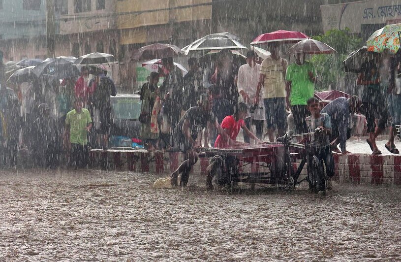باران سیل آسا در بنگلادش