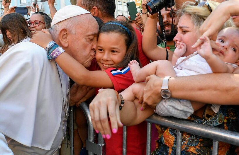 سفر پاپ فرانسیس به شهر لیسبون پرتغال