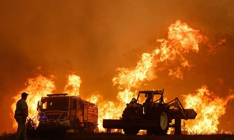 آتش سوزی جنگلی در پرتغال