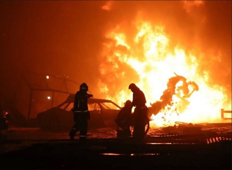 35 کشته و بیش از 100 زخمی در انفجار یک پمپ بنزین در داغستان روسیه