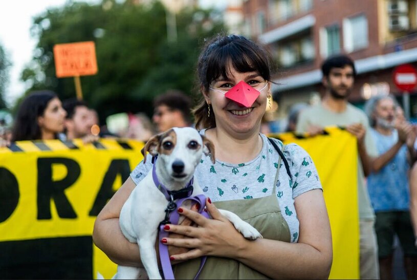 تظاهرات  قطع درختان اسپانیا