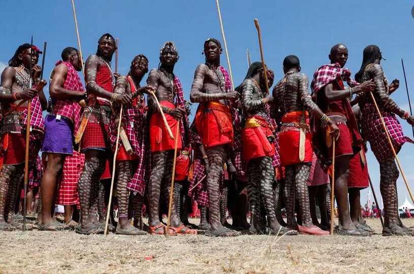 جشنواره فرهنگی ماآ در منطقه حفاظت شده ملی "ماسای مارا" کنیا