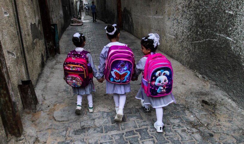 آغاز سال تحصیلی در نوار غزه