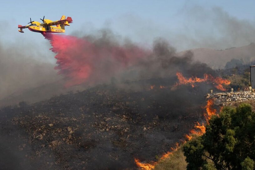 مهار آتش سوزی جنگلی ایتالیا