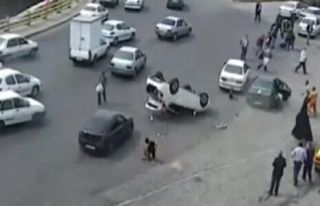 تصادف دو خودرو قم