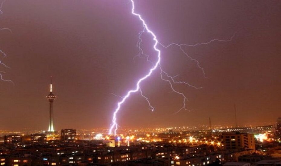 رگبار و رعد و برق در تهران