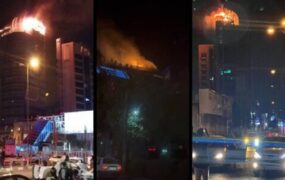 مهار آتش‌سوزی برج طالقانی کرج