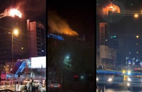 مهار آتش‌سوزی برج طالقانی کرج