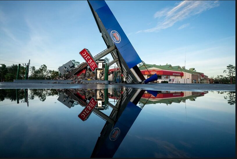 خسارات توفان ایدالیا آمریکا