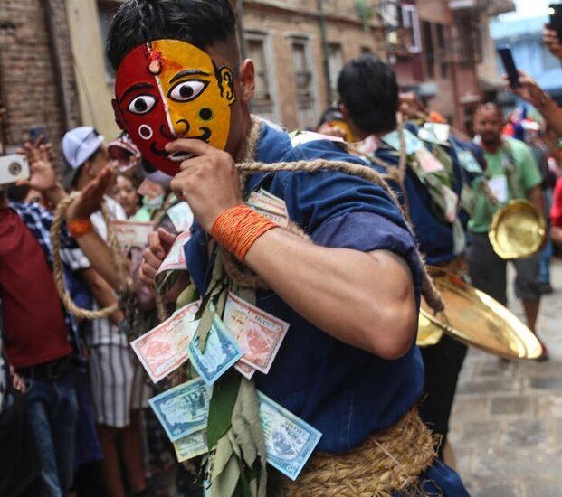 جشنواره آیینی گاجاترا در نپال