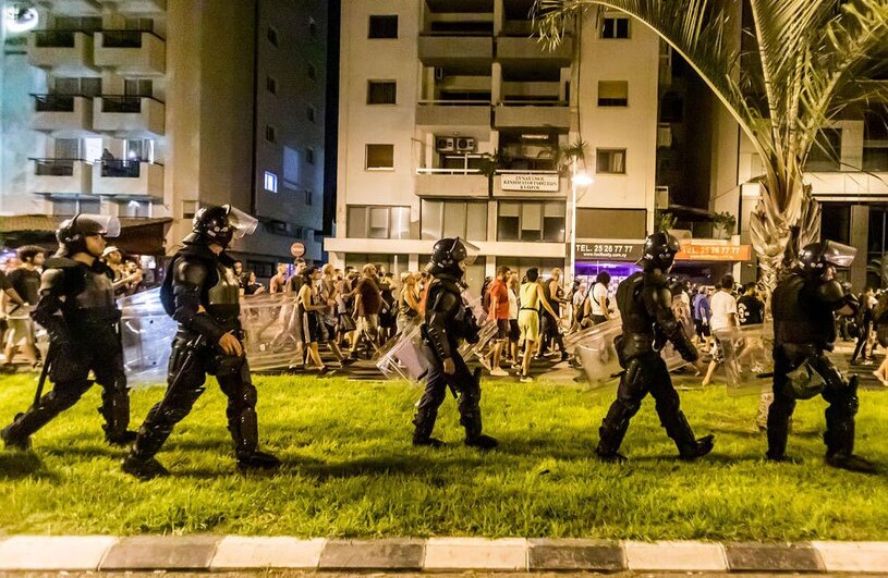 تظاهرات علیه مهاجران در قبرس