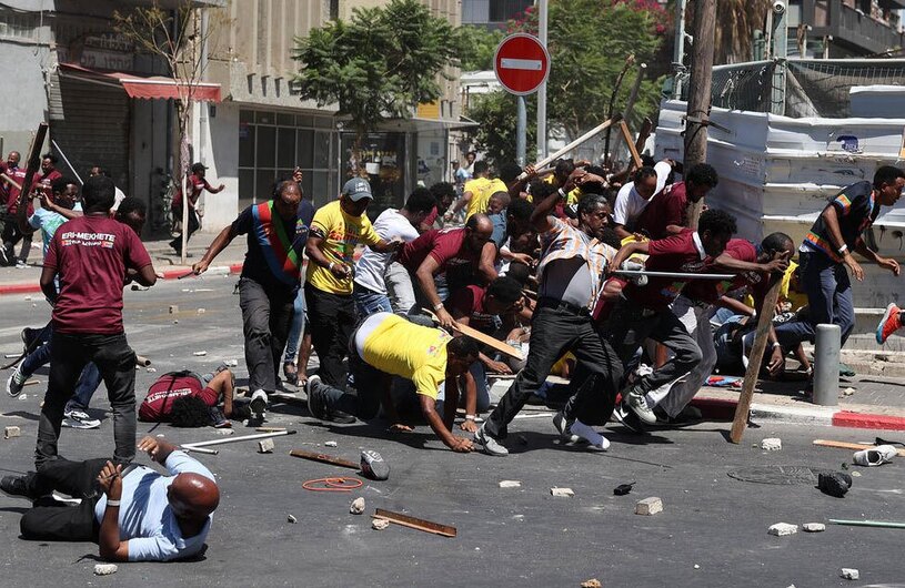 تظاهرات اعتراضی مهاجران اریتره ای 