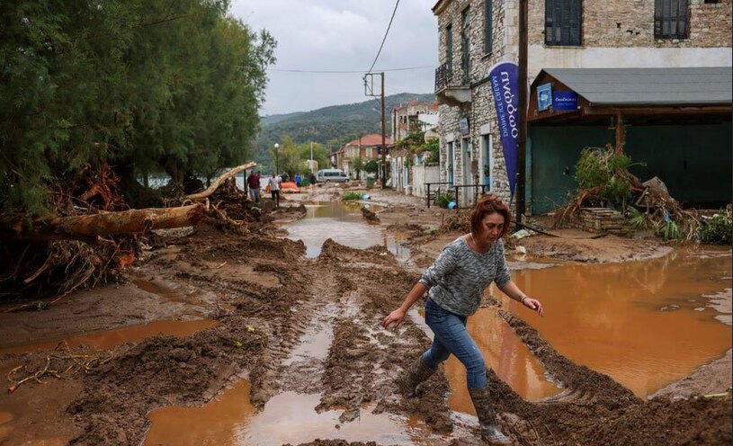 سیل در یونان