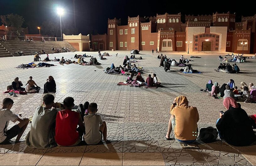 مردم زلزله زده مراکش