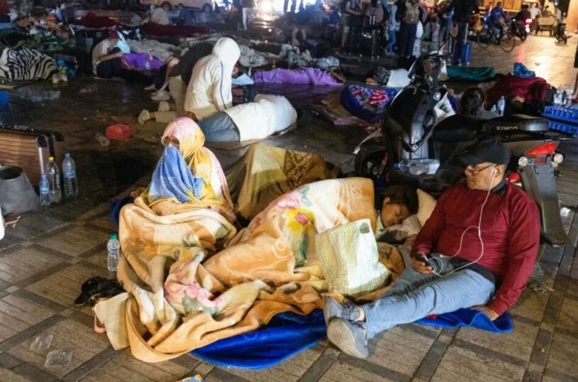 مردم زلزله زده مراکش