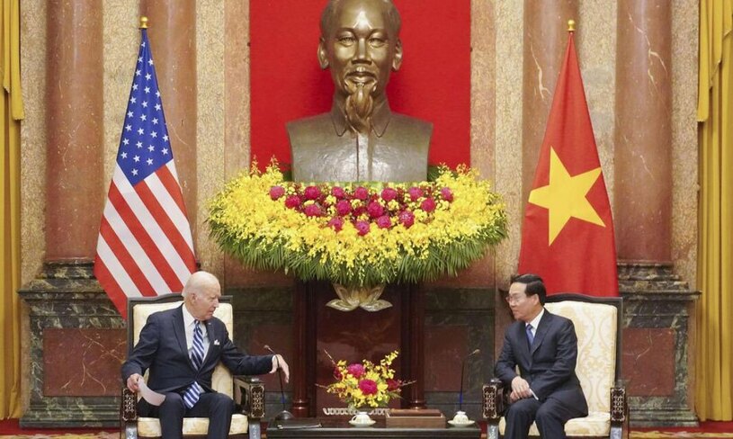 دیدار رییس جمهوری آمریکا با همتای ویتنامی
