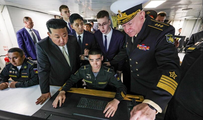 بازدید رهبر کره شمالی از تاسیسات نیروی دریایی روسیه