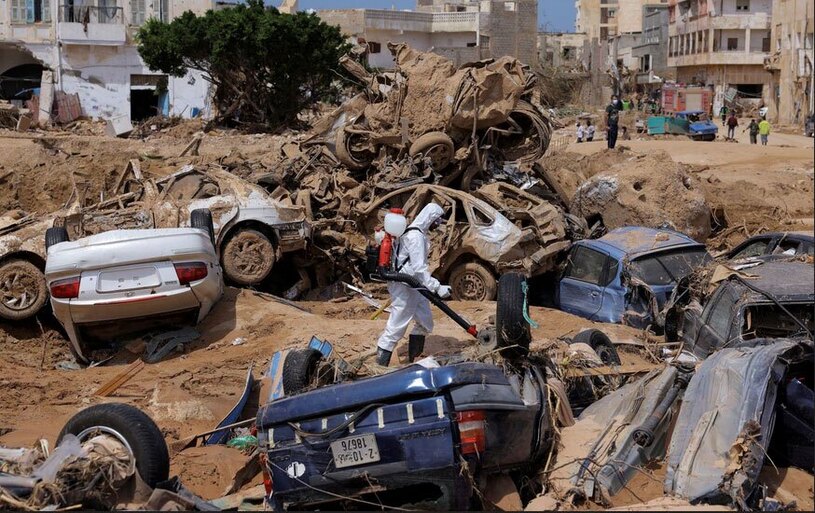  شیوع بیماری های عفونی درنه لیبی