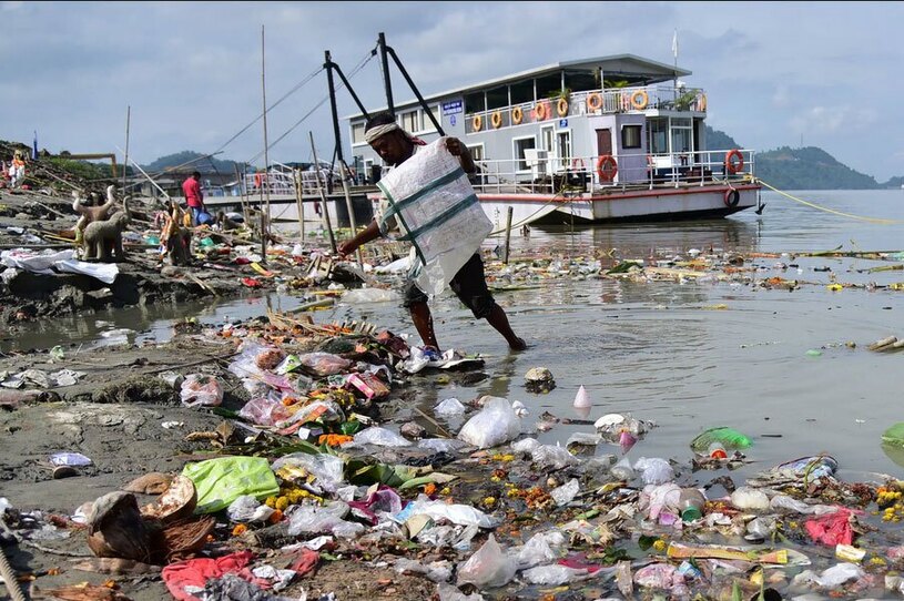 پاکسازی رودخانه ها در هند در روز جهانی رودخانه