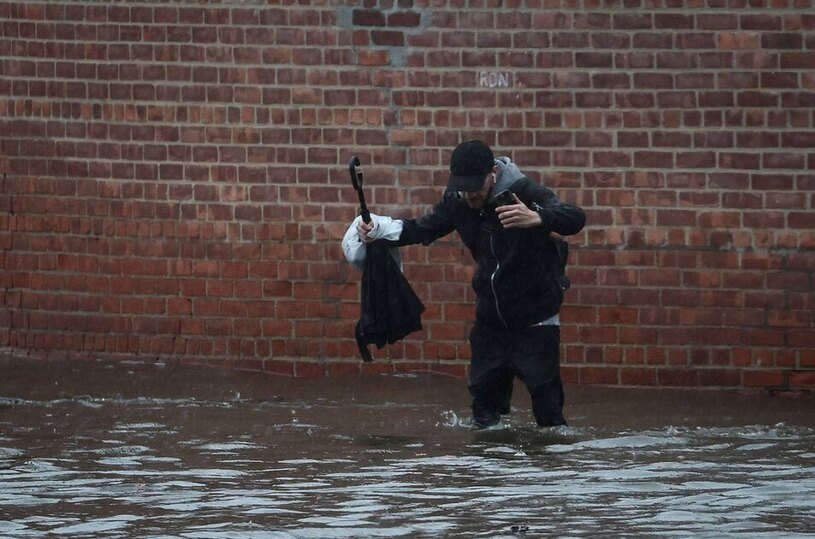 سیل در شهر نیویورک آمریکا