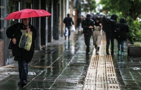باران و وزش باد شدید