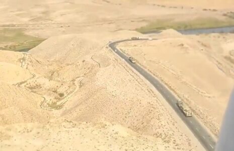 بالگرد نظامی ایرانی مرز باکو و ارمنستان