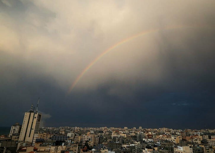 بارش باران غزه اسرائیل