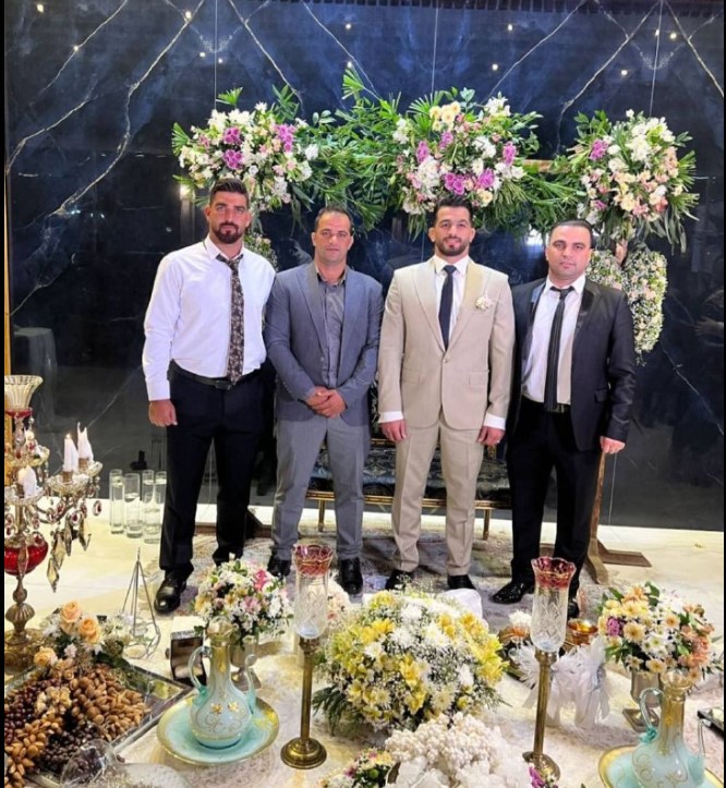 حسین یزدانی در لباس دامادی