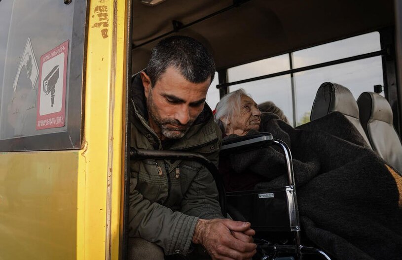 ترافیک سنگین جاده های قره باغ کوهستانی