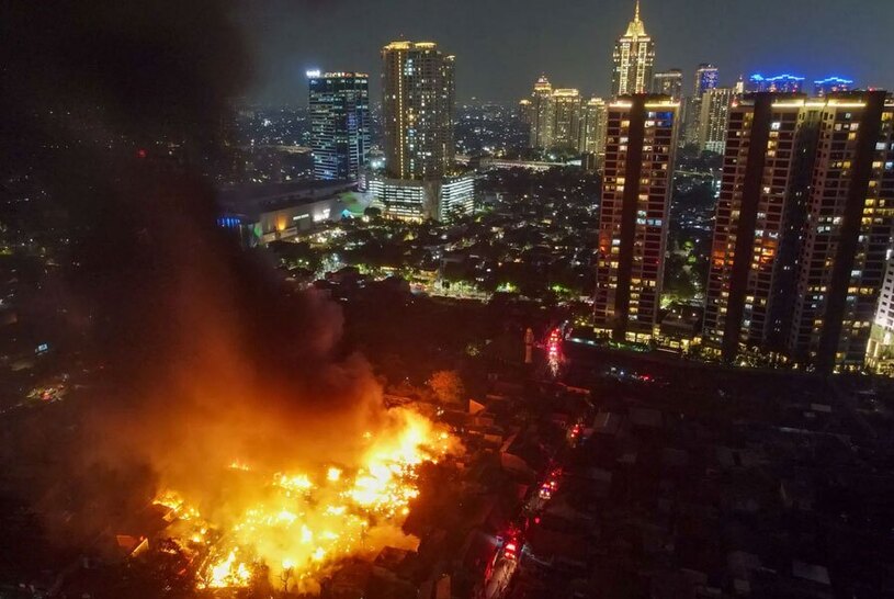 دیدنی های امروز؛ از دلفین های تلف شده برزیل تا کنفرانس سالانه حزب محافظه کار انگلیس آتش گرفتن یک محله زاغه نشین و فقیر در شهر جاکارتا اندونزی