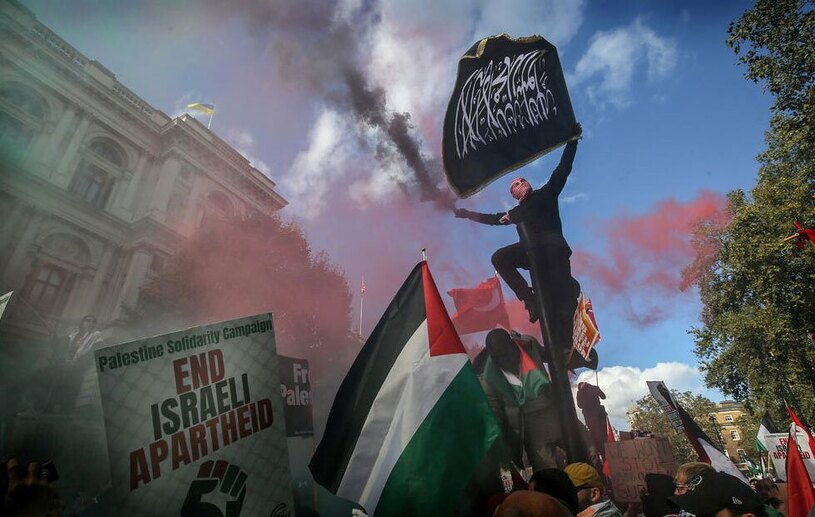 برگزاری تظاهرات بزرگ حمایت از فلسطین در شهر لندن