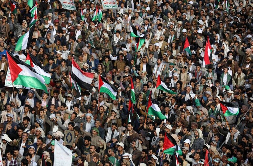 دیدنی های امروز؛ چرخش افکار عمومی جهانی بر ضد آمریکا و اسراییل تظاهرات یمنی ها علیه" جنایات جنگی اسراییل"