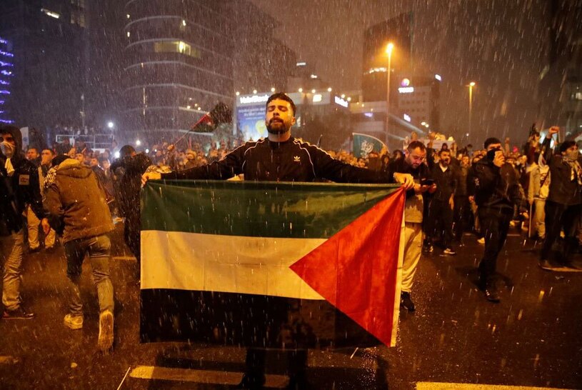 دیدنی های امروز؛ چرخش افکار عمومی جهانی بر ضد آمریکا و اسراییل تظاهرات حمایت از فلسطین در مقابل کنسولگری آمریکا