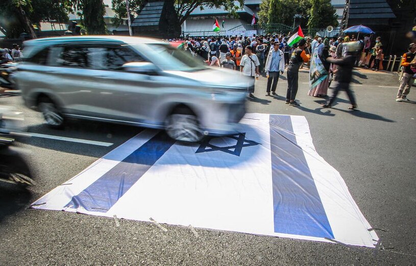 تظاهرات ضداسراییلی در سمرانگ اندونزی