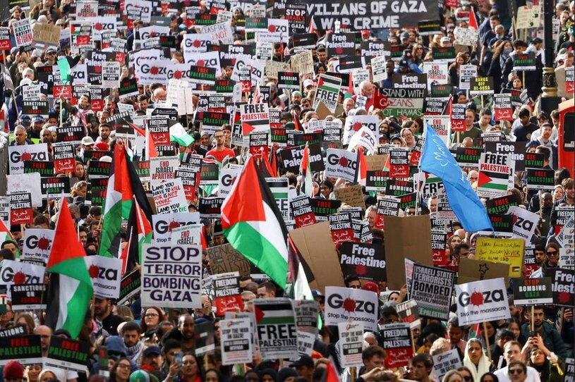 دیدنی های امروز؛ از ورود محدود کمک های بشردوستانه به غزه تا تظاهرات جهانی در حمایت از فلسطین تظاهرات بزرگ 100 هزار نفری در حمایت از فلسطین در لندن