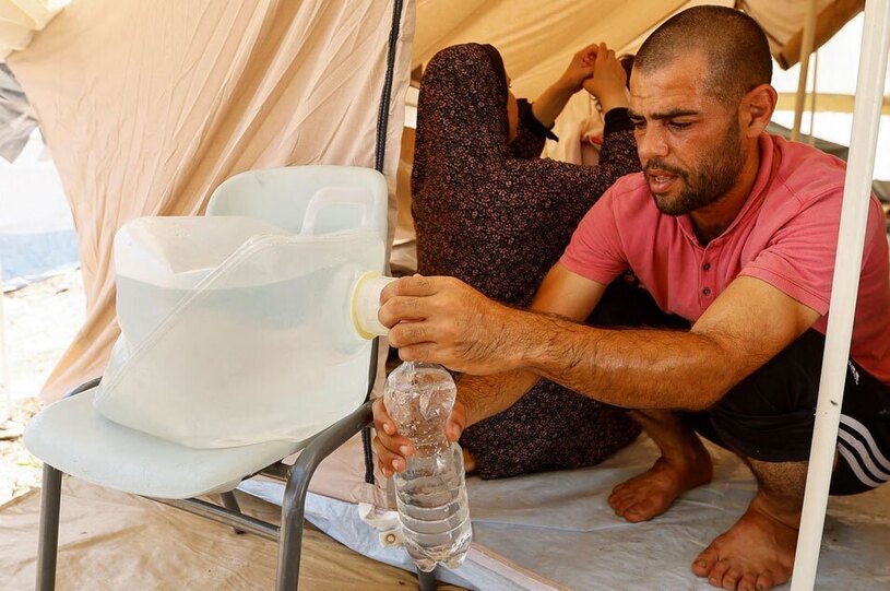 اردوگاه آوارگان جنگی در خان یونس