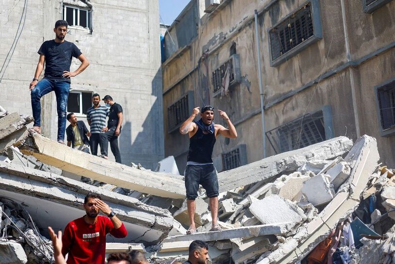 بمباران مناطق مسکونی در نوار غزه