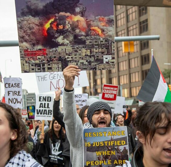 دیدنی های امروز؛ از ادامه نسل کشی در غزه تا نمایشگاه خودرو توکیو تظاهرات در شهر دیترویت ایالت میشیگان آمریکا