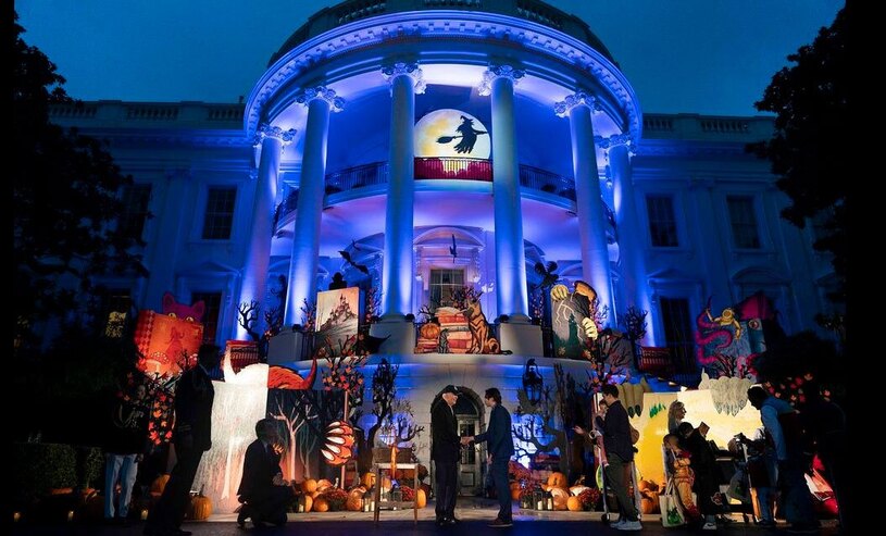 دیدنی های امروز؛ از جشن هالوین در دنیا تا وحشت هالوین در غزه جشن شب هالوین در کاخ سفید