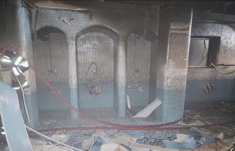 آتش‌سوزی استخر مجموعه ورزشی