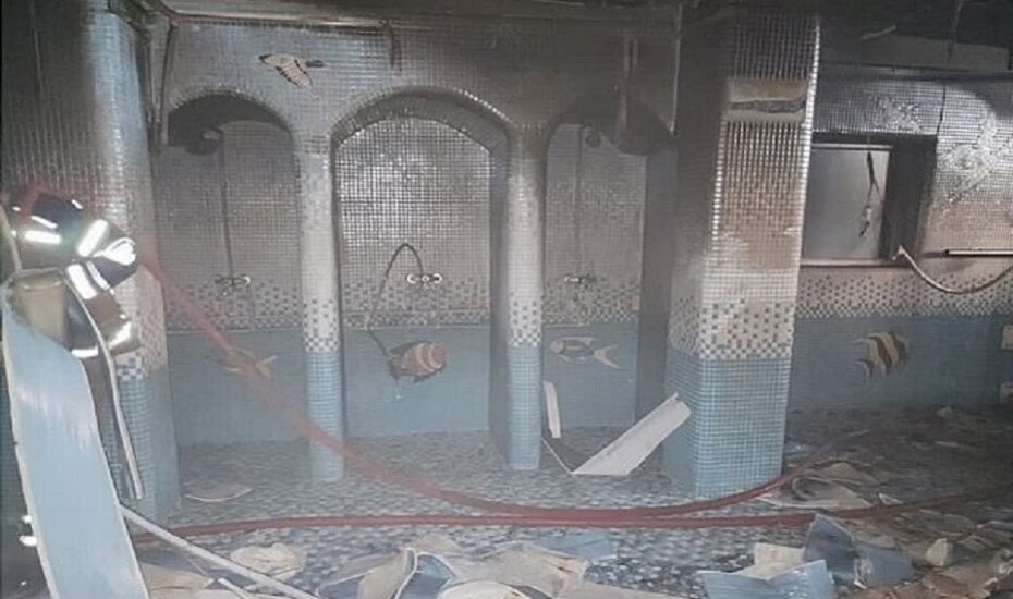 آتش‌سوزی استخر مجموعه ورزشی