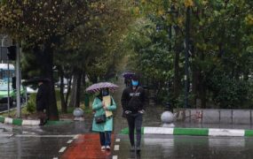 بارش باران در تهران