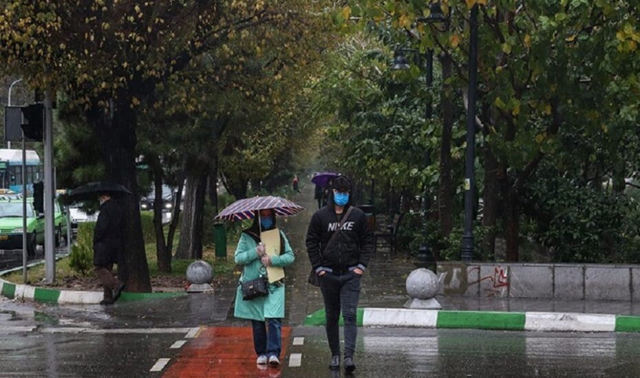 بارش باران در تهران