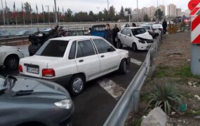 تصادف خودرو در آزادراه کرج- قزوین