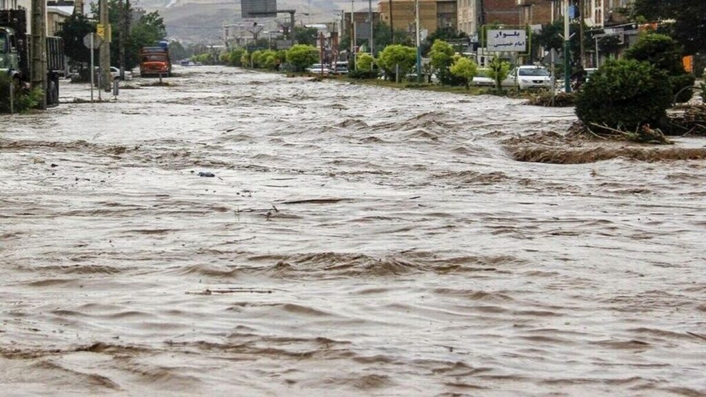 سیل جاده فاریاب به کهنوج